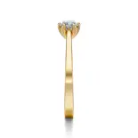 Pierścionek zaręczynowy złoty z diamentem AJPZ_097